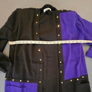 Vintage Adolfo Purple Blouse Wrap